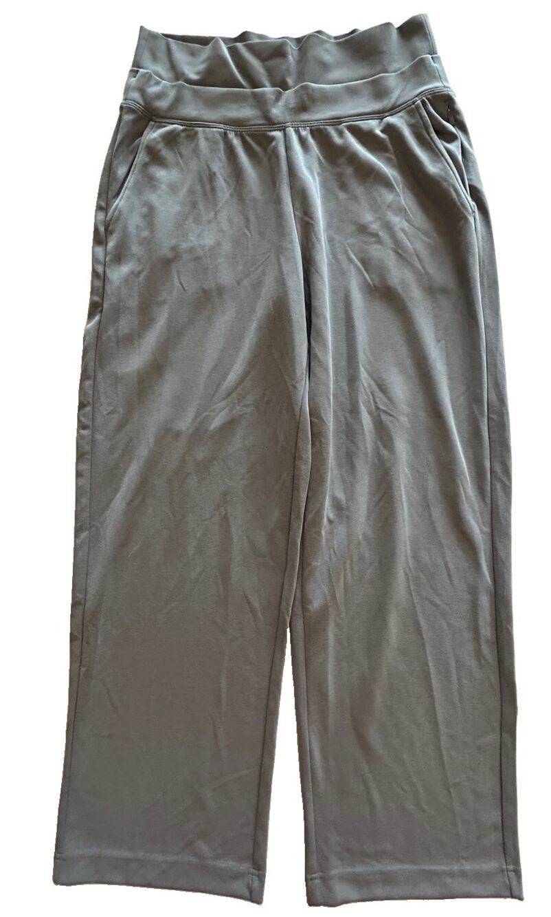 Athleta Gray Seasoft Wide Leg Lounge Pants Modal Blend Travel Women's Sz Medium